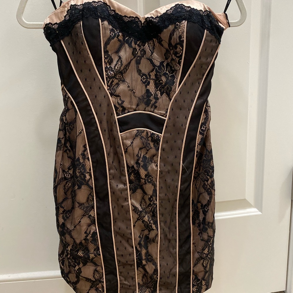 Bebe corset lace mini dress size xs GORGEOUS!!